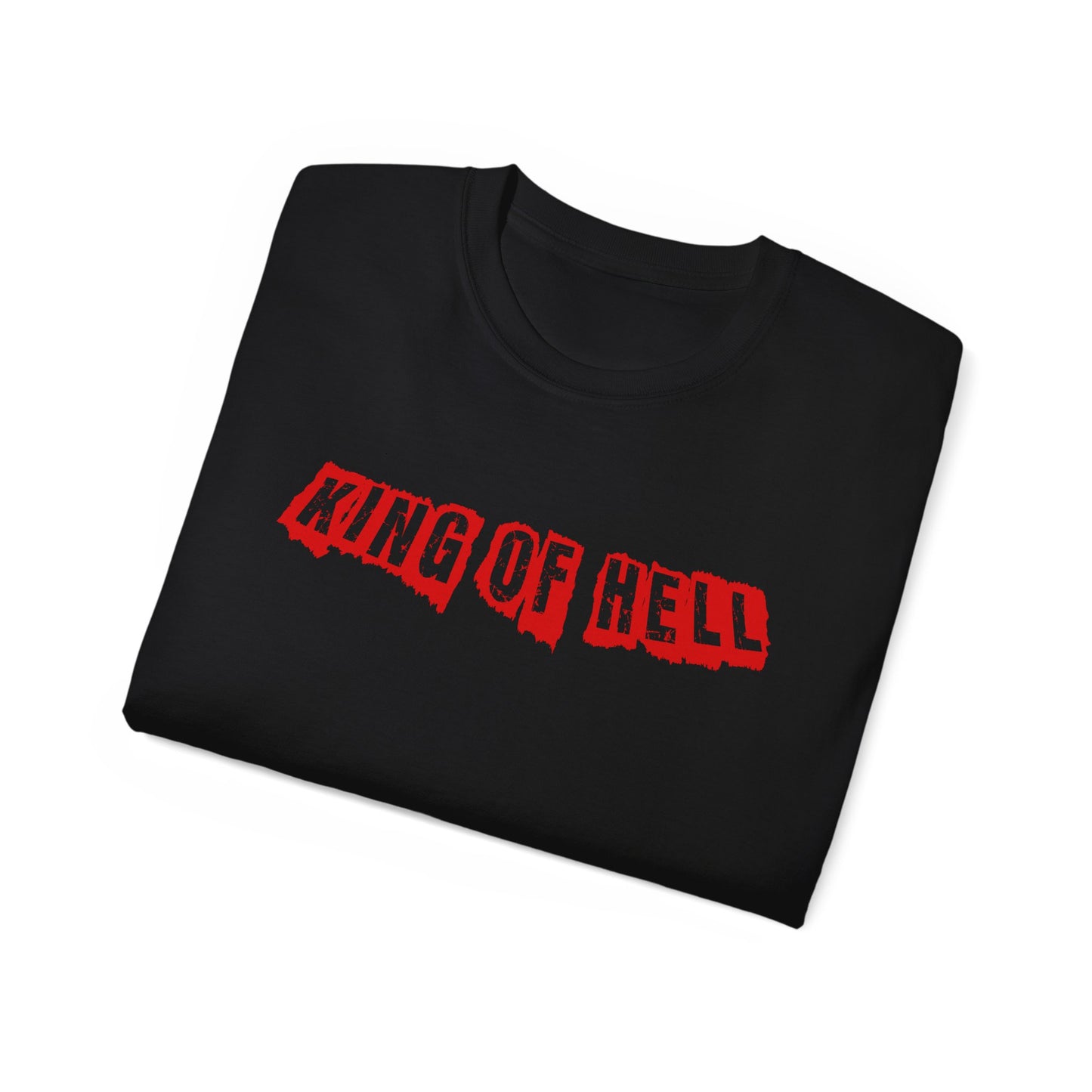 King of Hell samurai T-Shirt | red graphic sword warrior back print