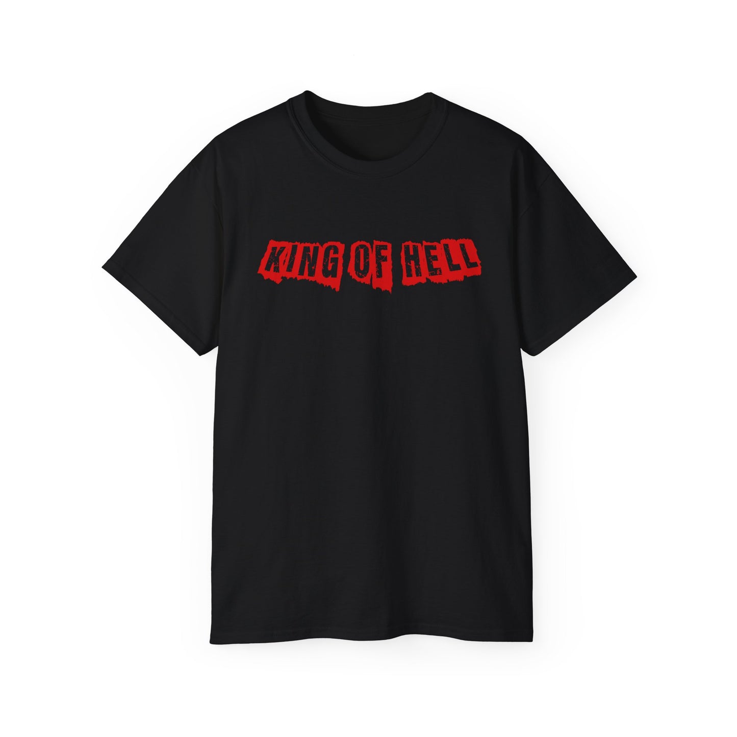 King of Hell samurai T-Shirt | red graphic sword warrior back print
