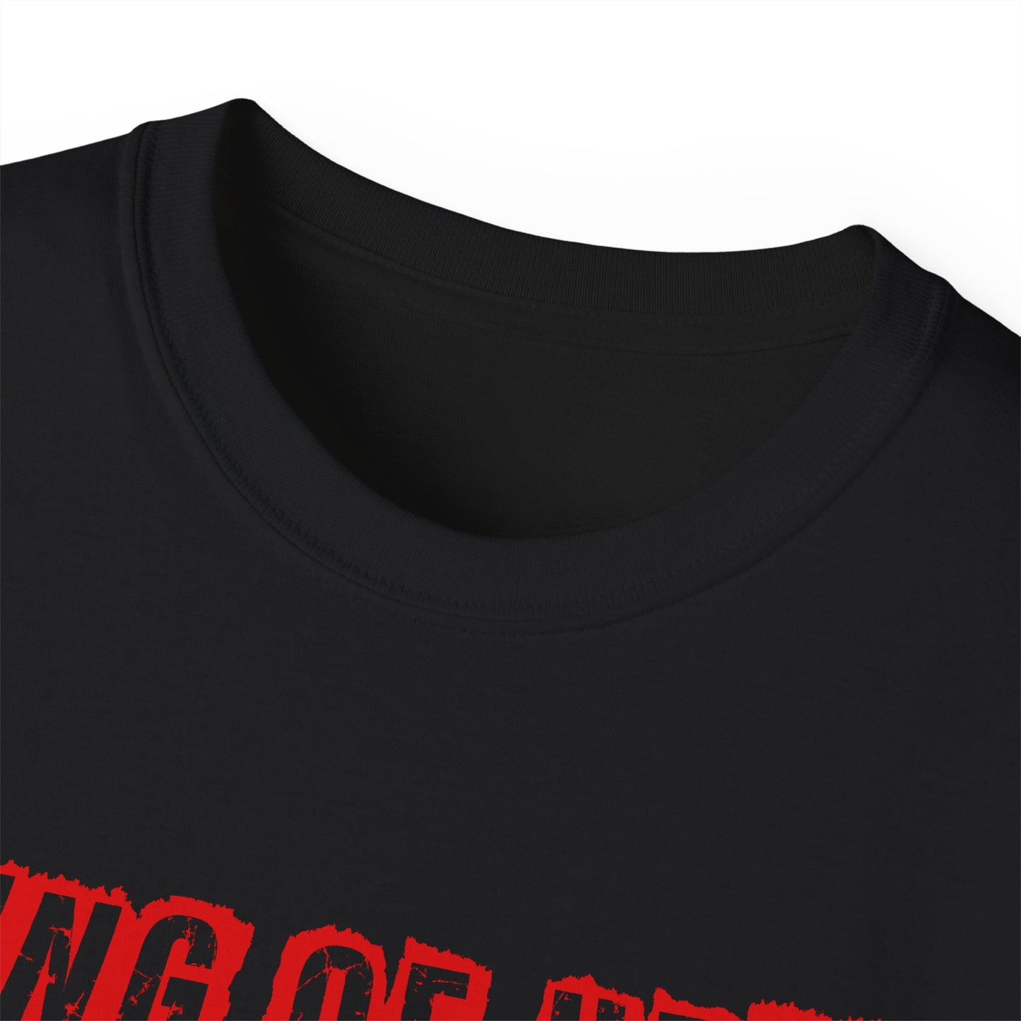 King of Hell samurai T-Shirt | red graphic sword warrior back print